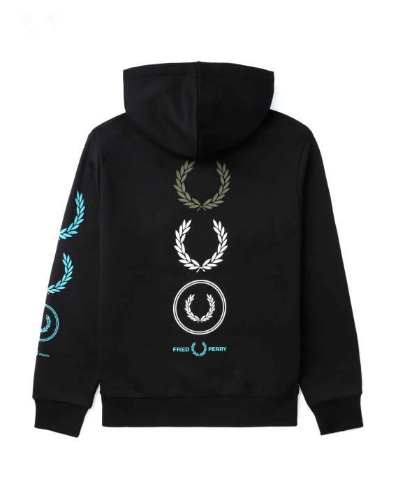 Embroidered Sweatshirt Fred Perry Pullover Backprint Fred Perry