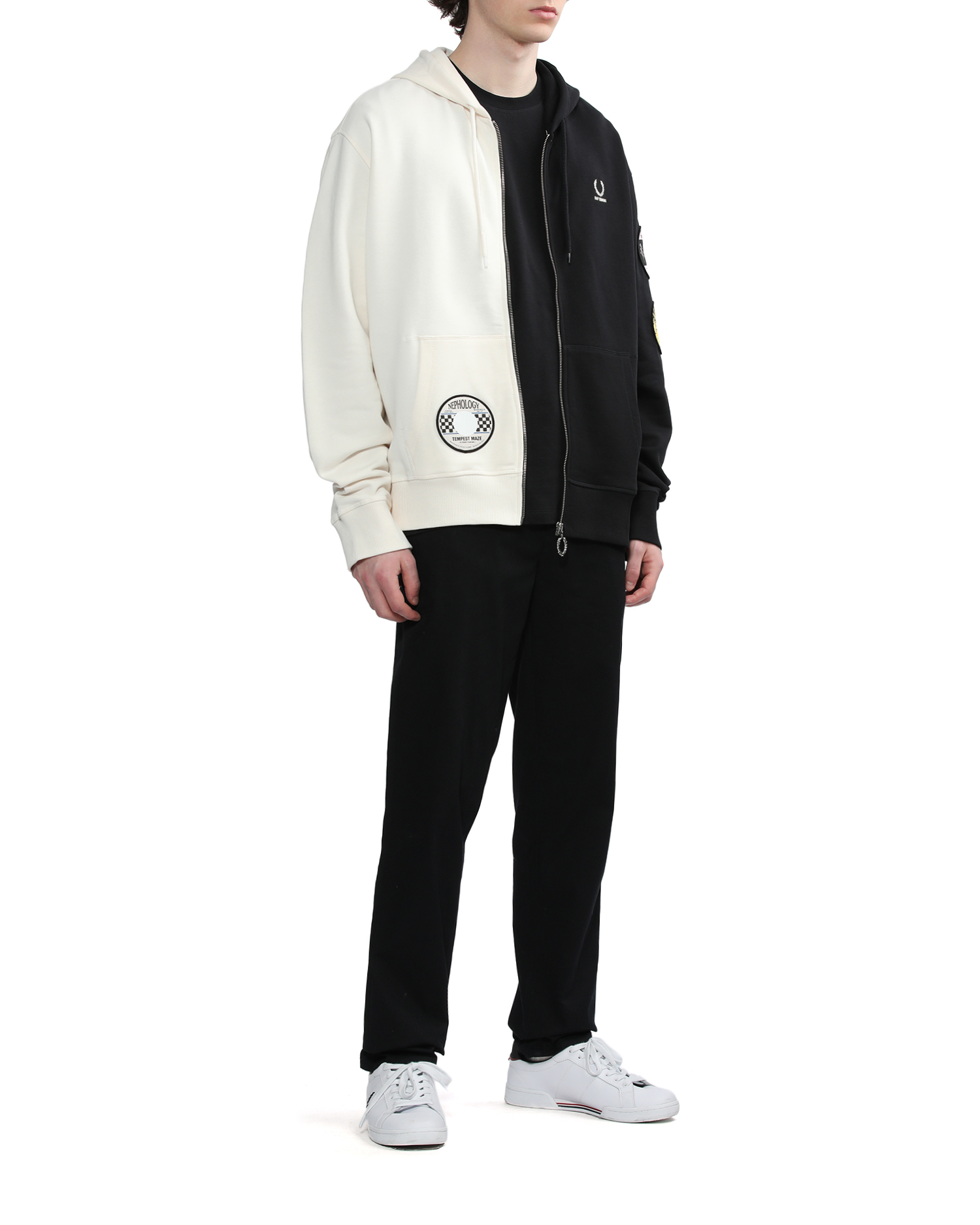 専用 00´s RAF × FRED PERRY two-tone hoodie をお手頃な メンズ