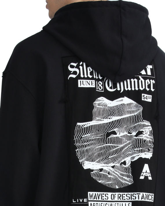 Destroyed graphic back hoodie image number 4