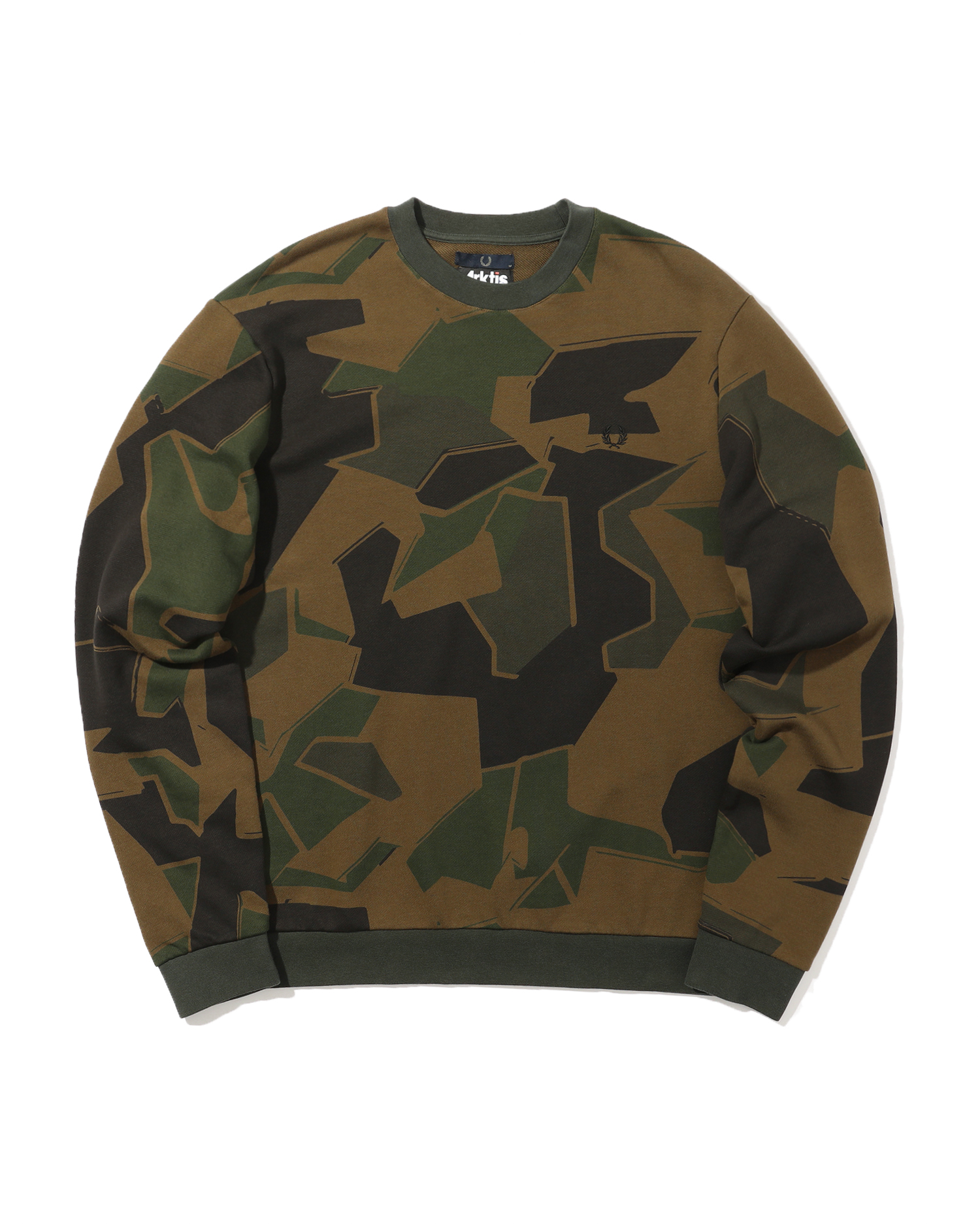 fred perry camo sweatshirt