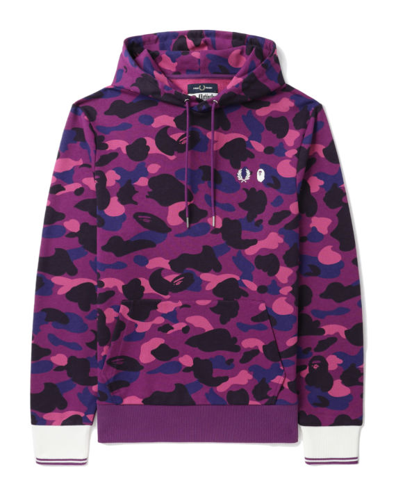 X BAPE colour camo pullover hoodie image number 0