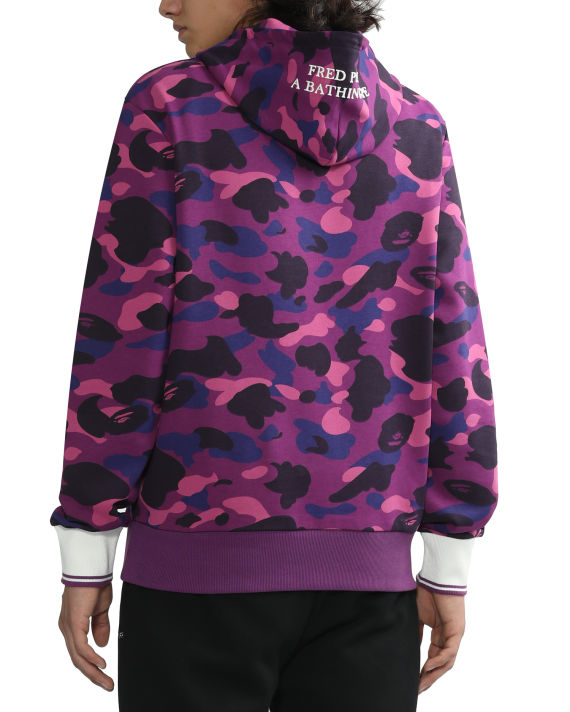 X BAPE colour camo pullover hoodie image number 3