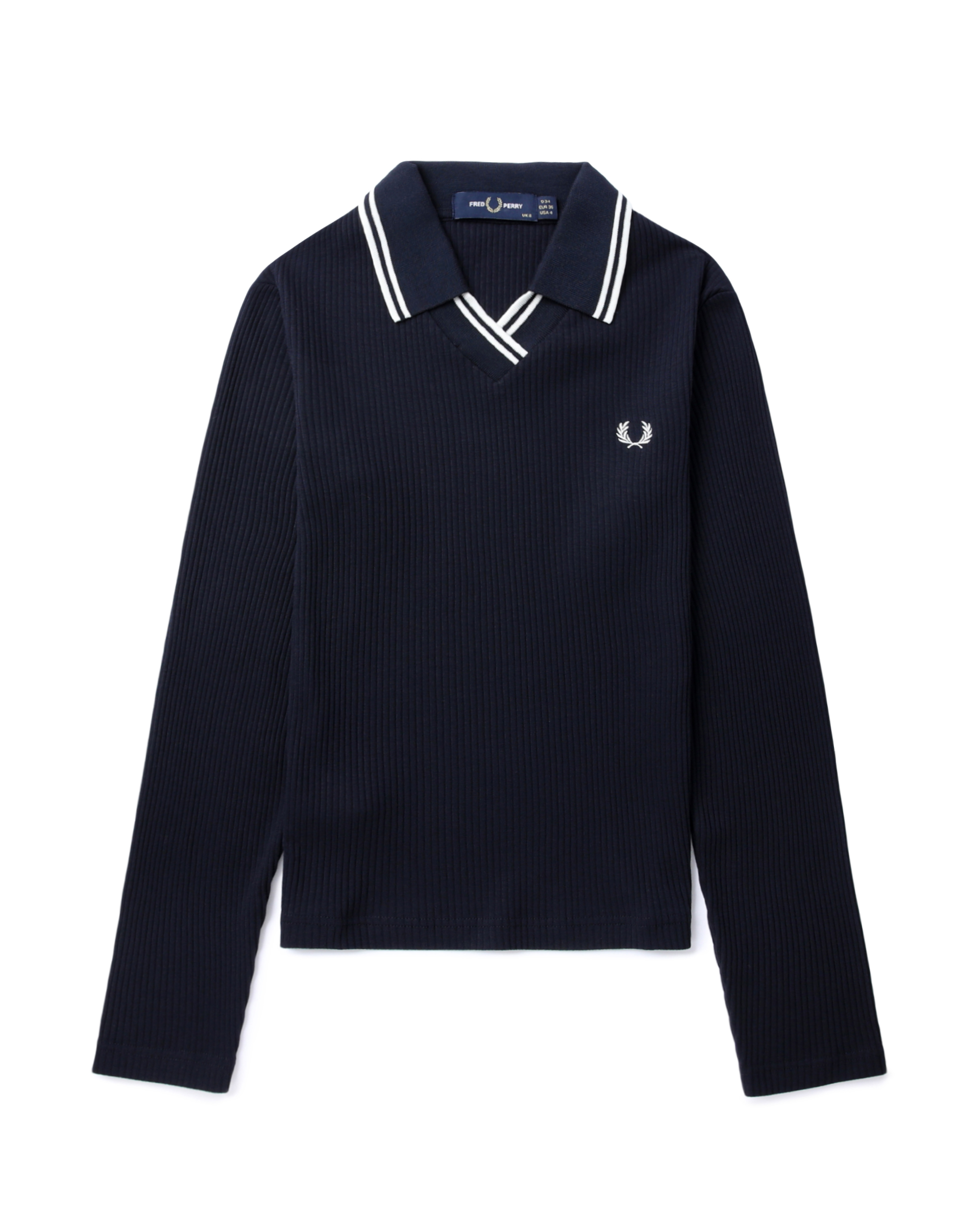 Fred Perry Twin tipped ribbed polo shirt | ITeSHOP