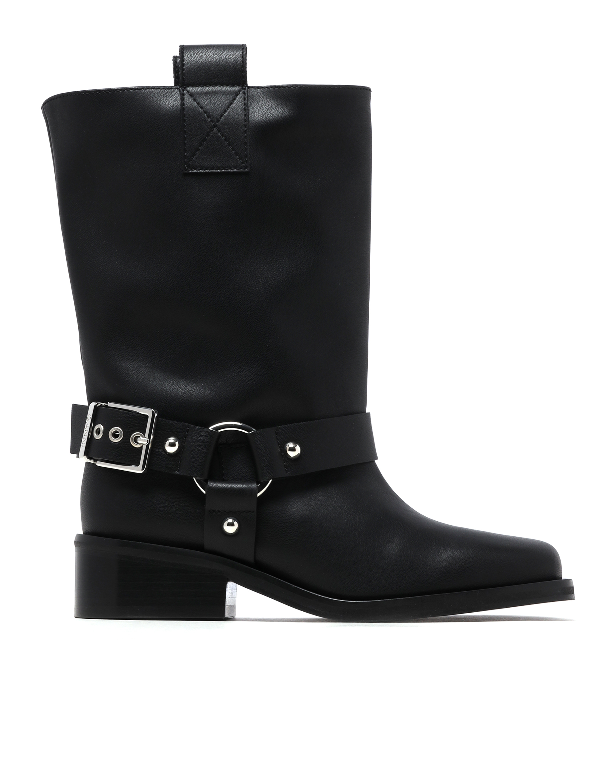 GANNI Mid shaft biker boots