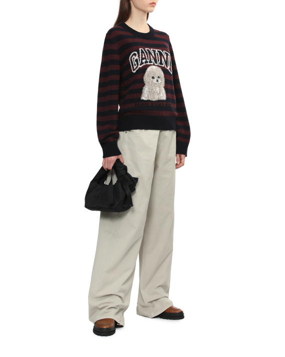 GANNI Striped sweater