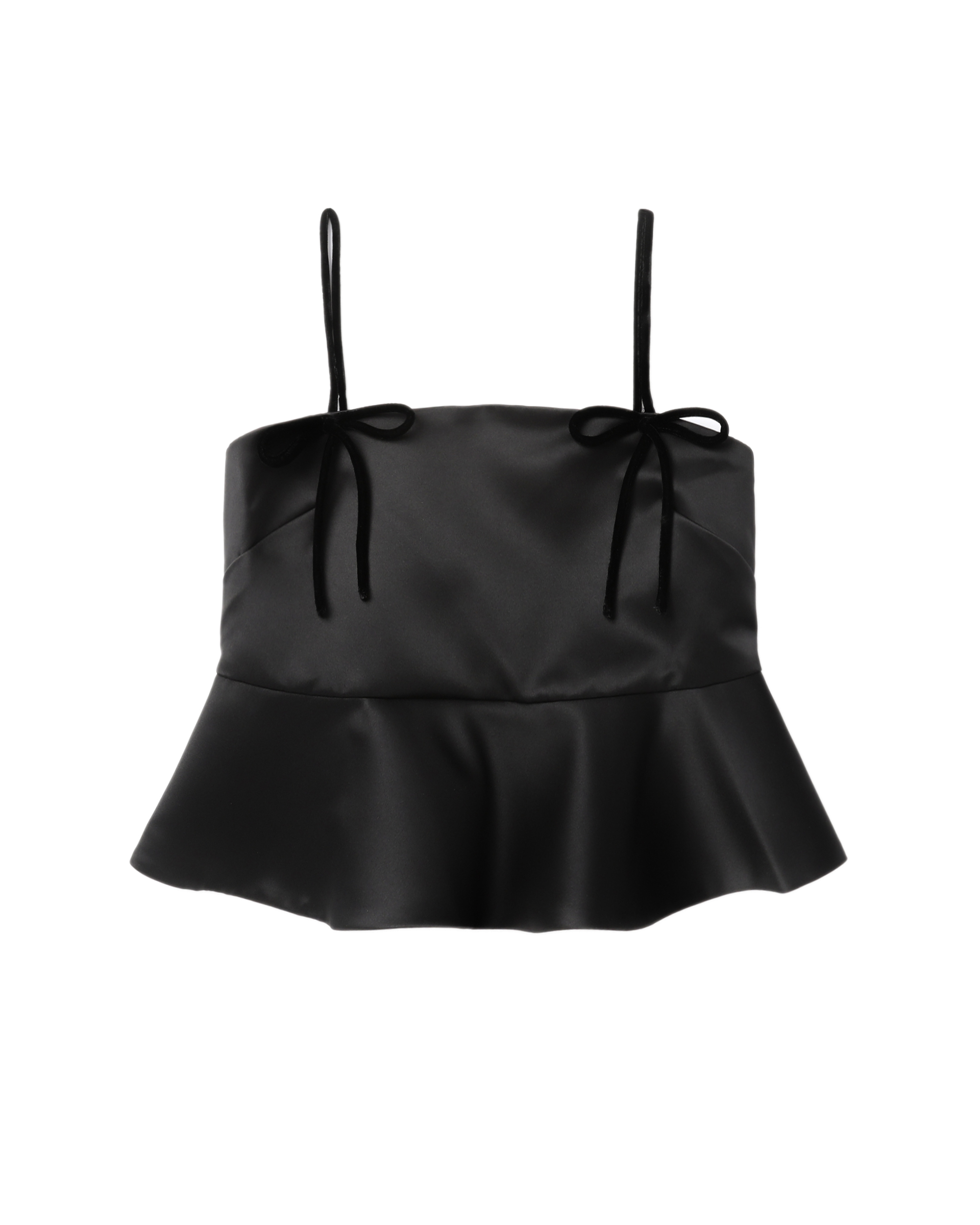 GANNI Duchesse satin top