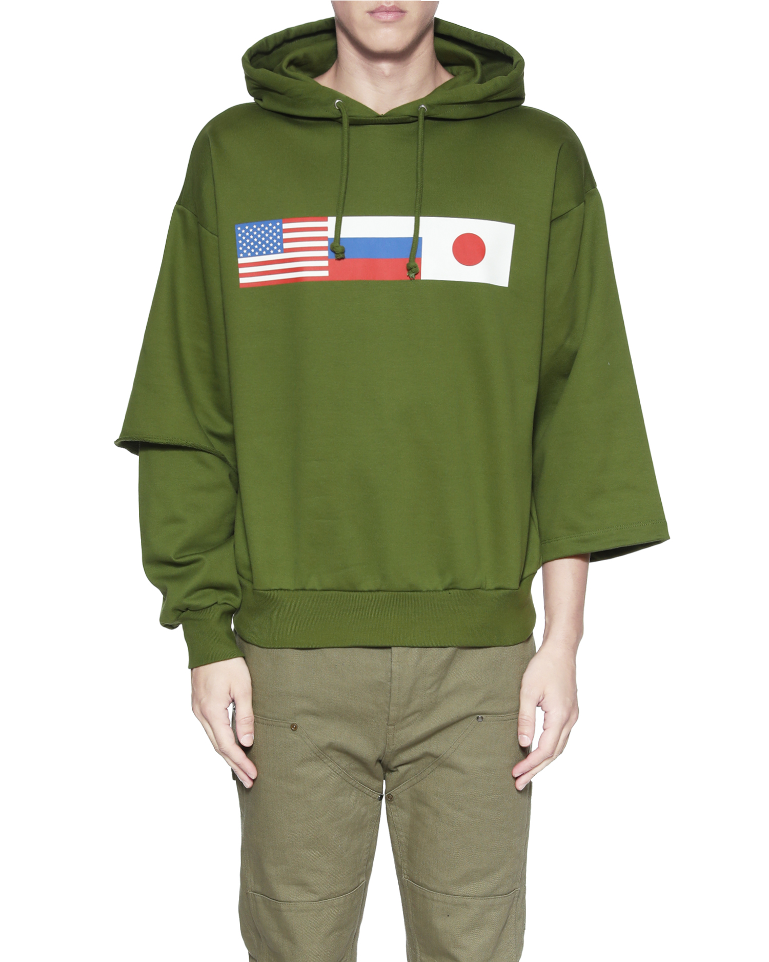 gosha asymmetric hoodie