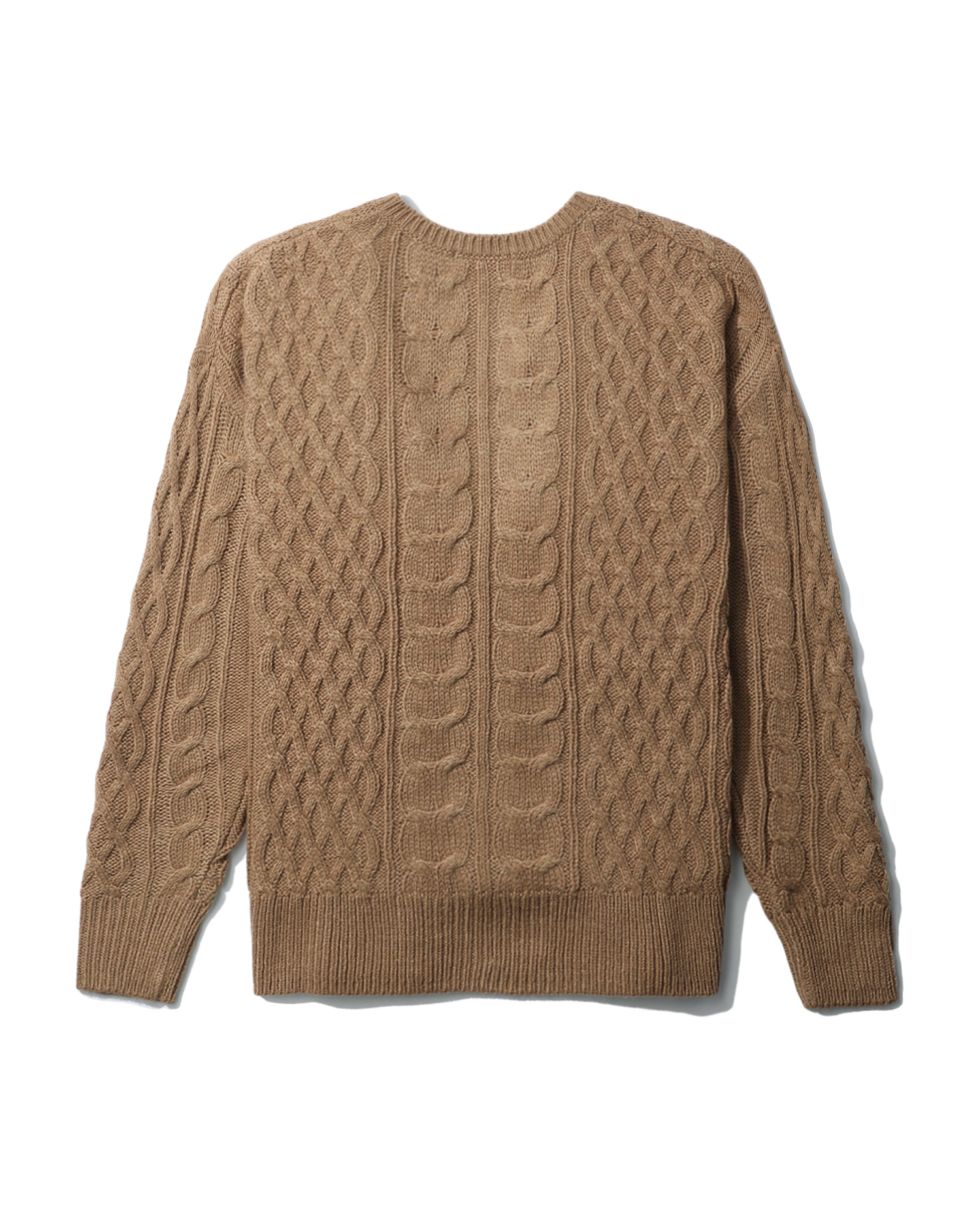 V-neck cable knit sweater | ITeSHOP