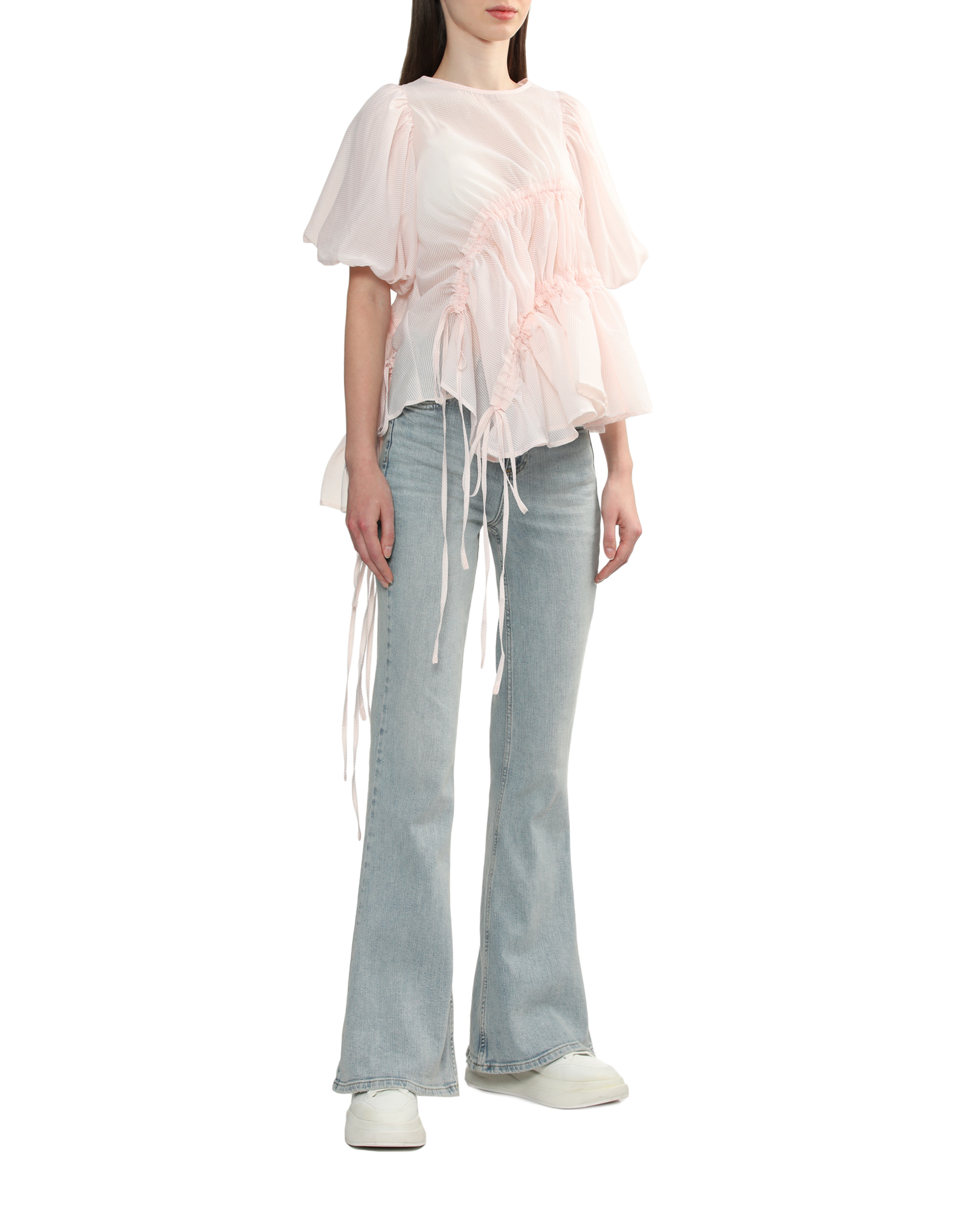 【GHOSPELL】Alice Ruched Top GHOSPELL Alice Ruched Top, Light Blue