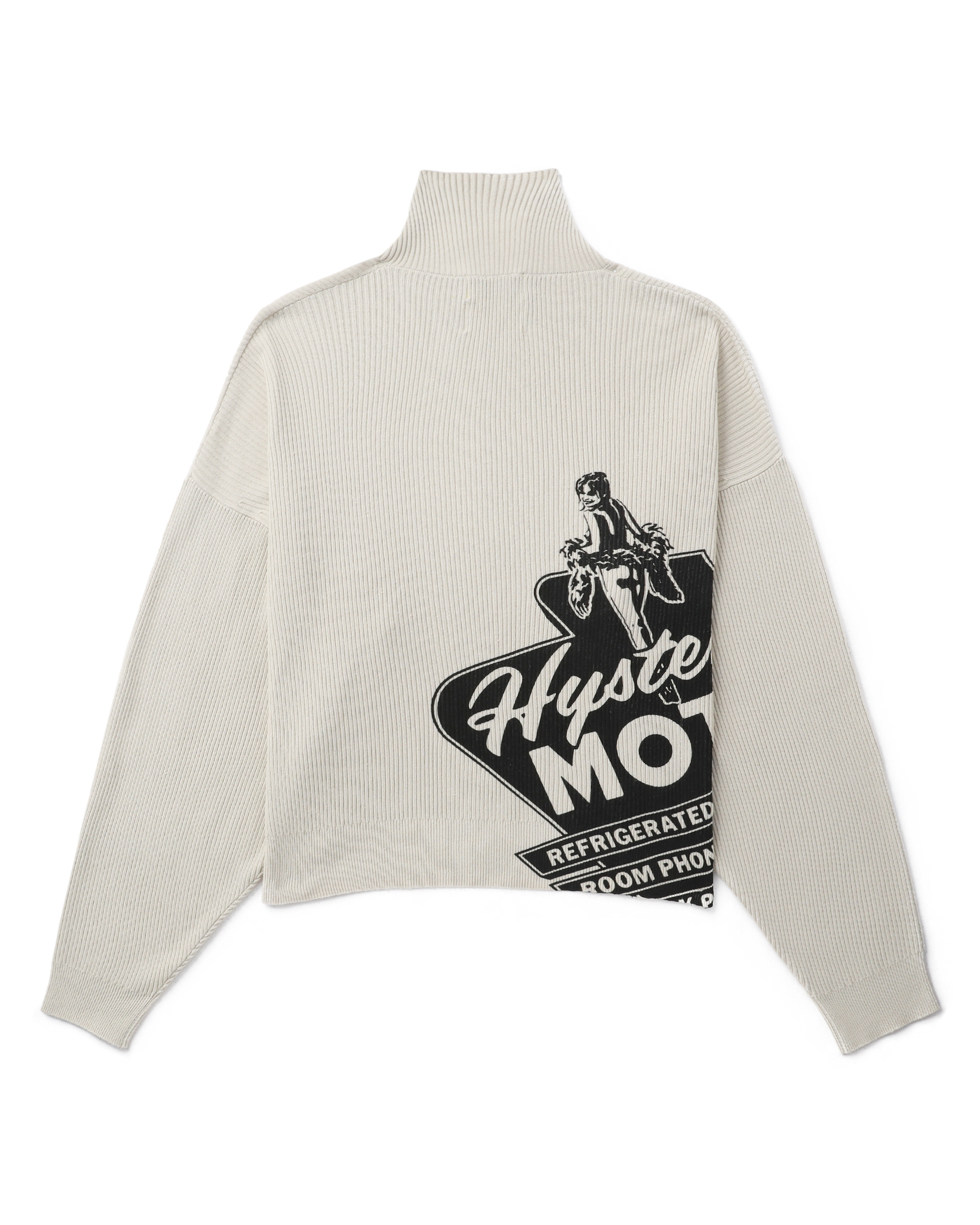 HYSTERIC GLAMOUR Logo half zip sweater | ITeSHOP