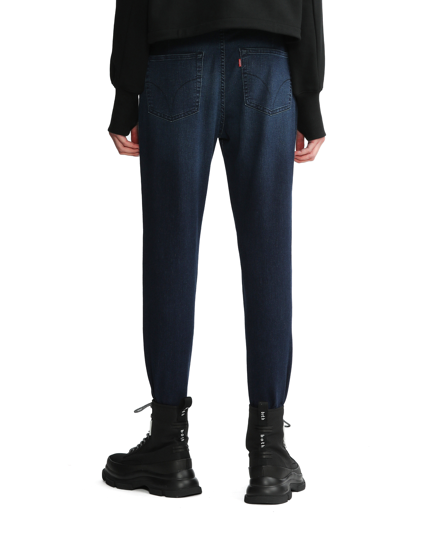 denim stirrup pants