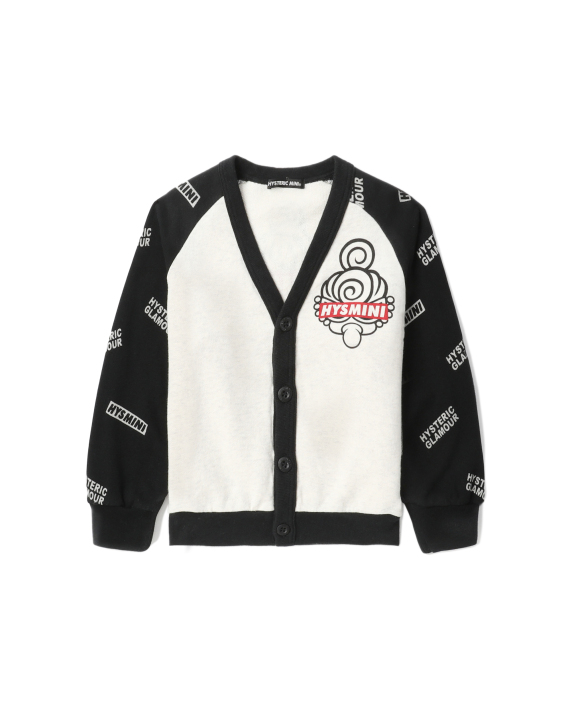 HYSTERIC MINI Kids graphic-printed cotton cardigan