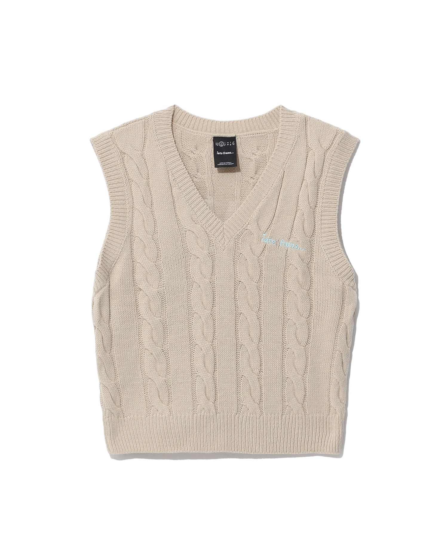 IETS FRANS Cable-knit vest | ITeSHOP