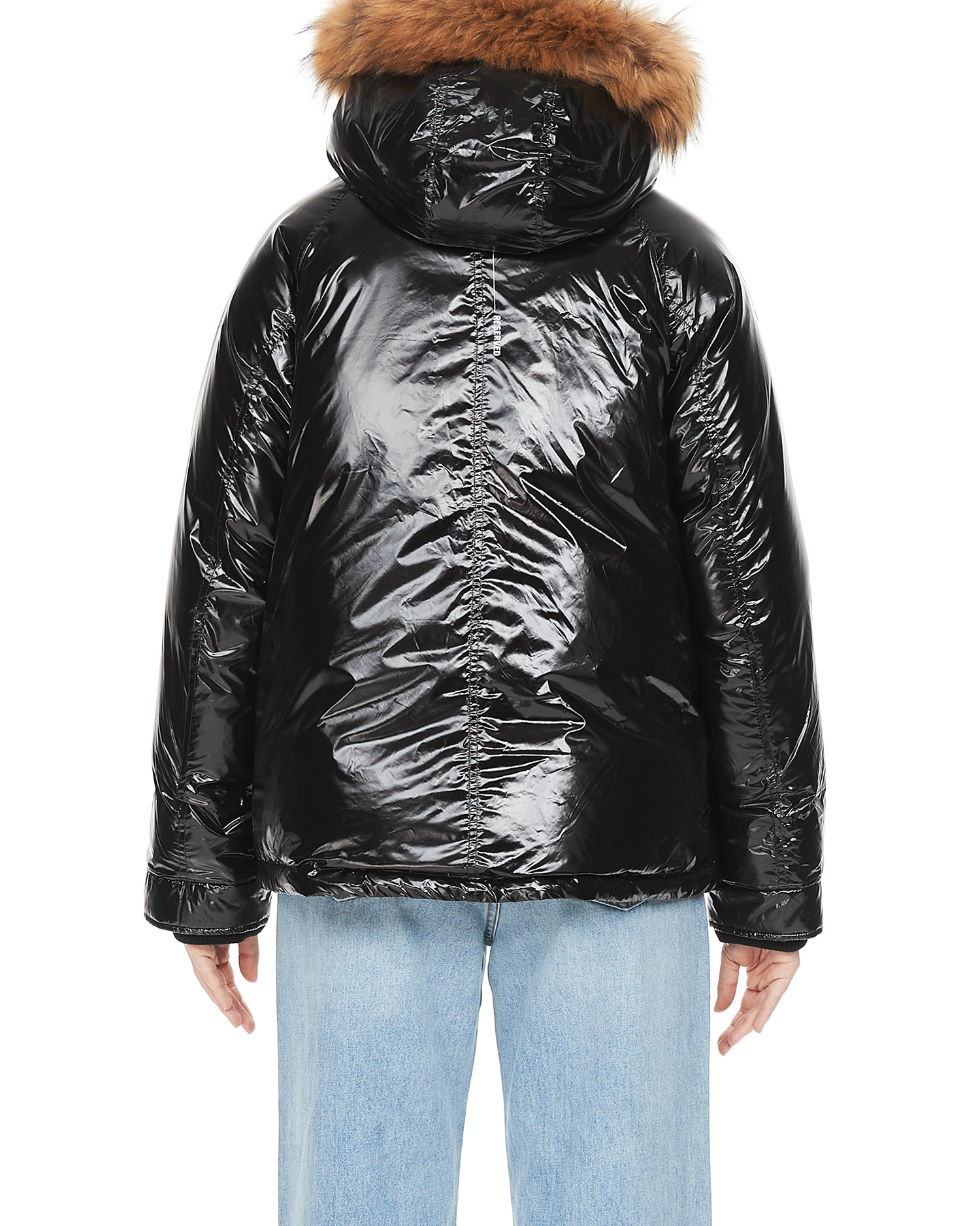 glossy down jacket