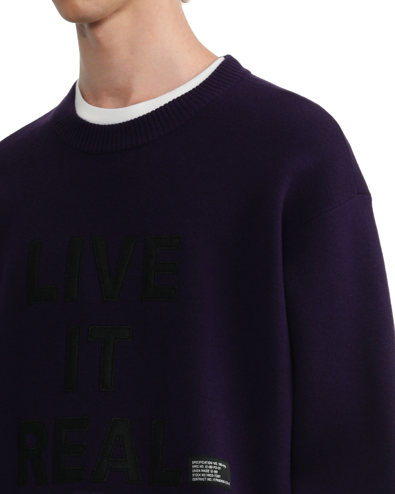 IZZUE Live it real knit sweatshirt