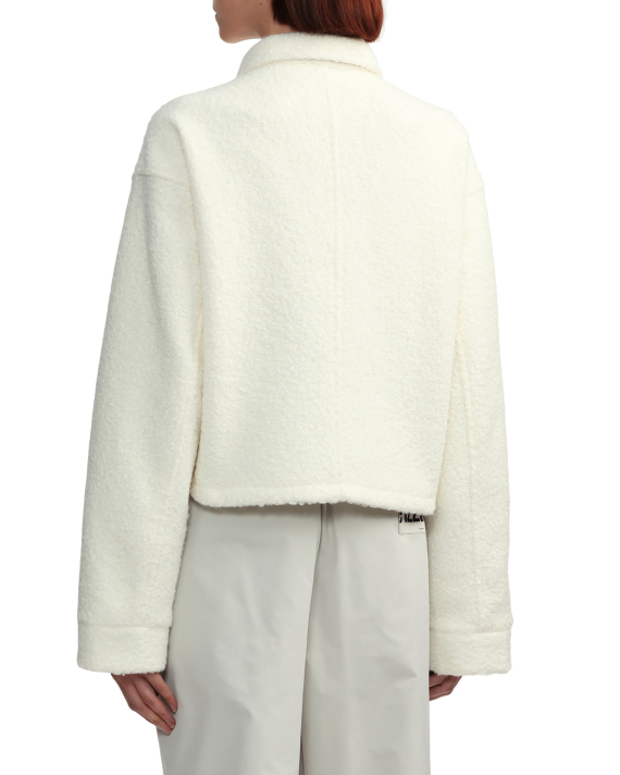 IZZUE Cropped faux-shearling shirt