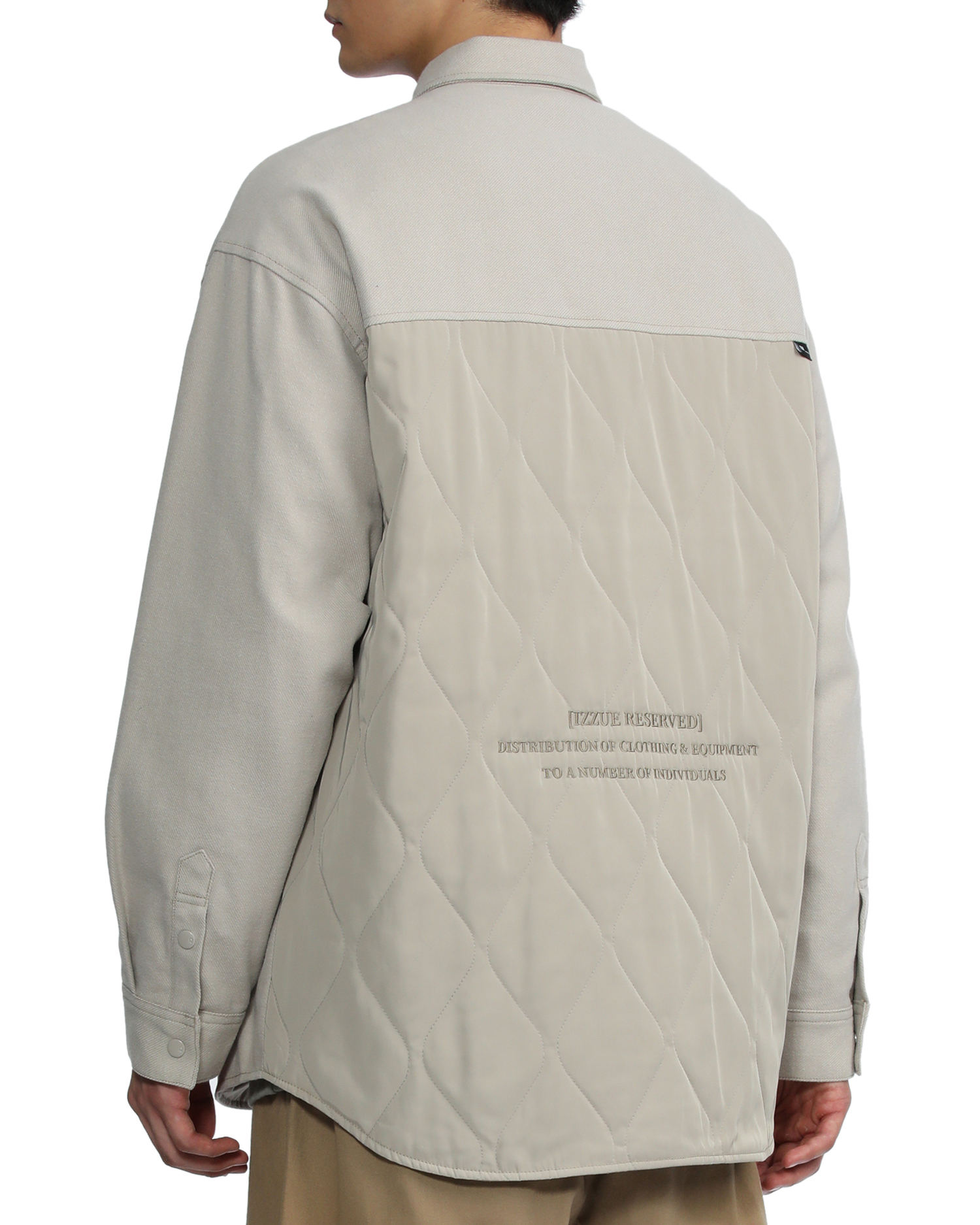 quilted long sleeve shirt