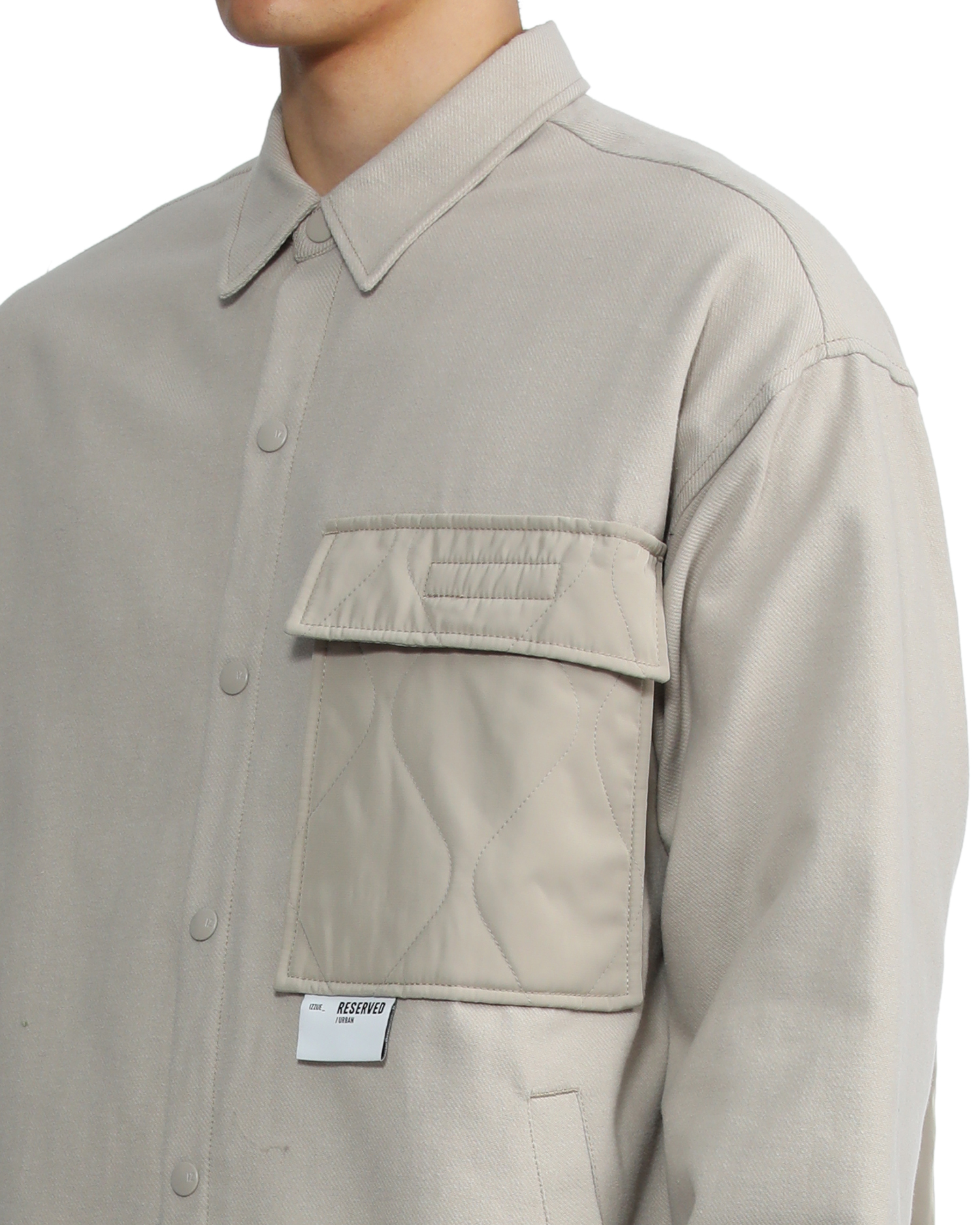 quilted long sleeve shirt