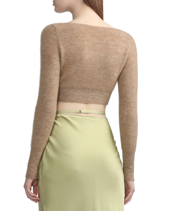 JACQUEMUS Le cardigan Alzou cropped mohair cardigan