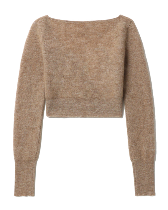 JACQUEMUS Le cardigan Alzou cropped mohair cardigan