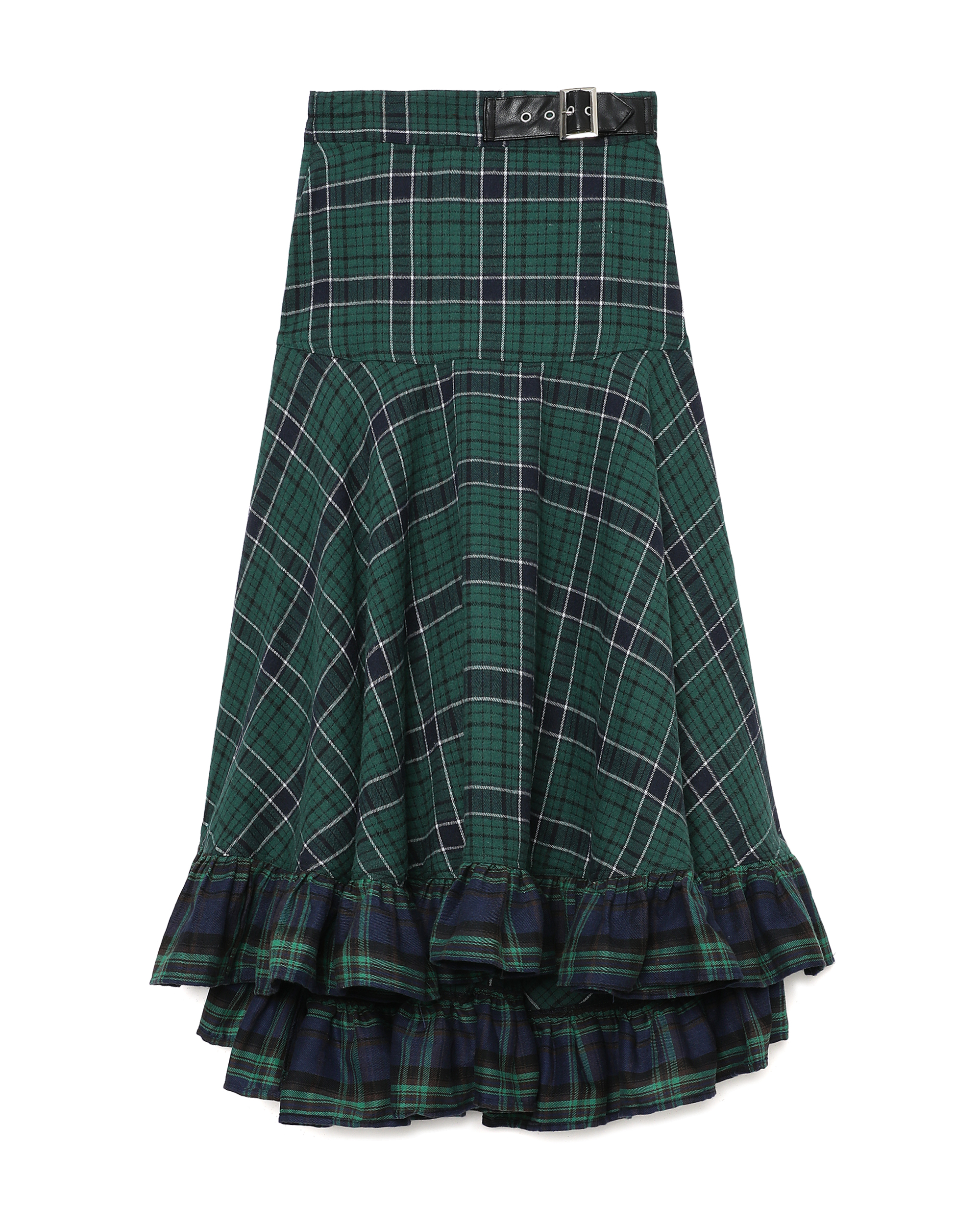 jouetie Ruffled check skirt | ITeSHOP