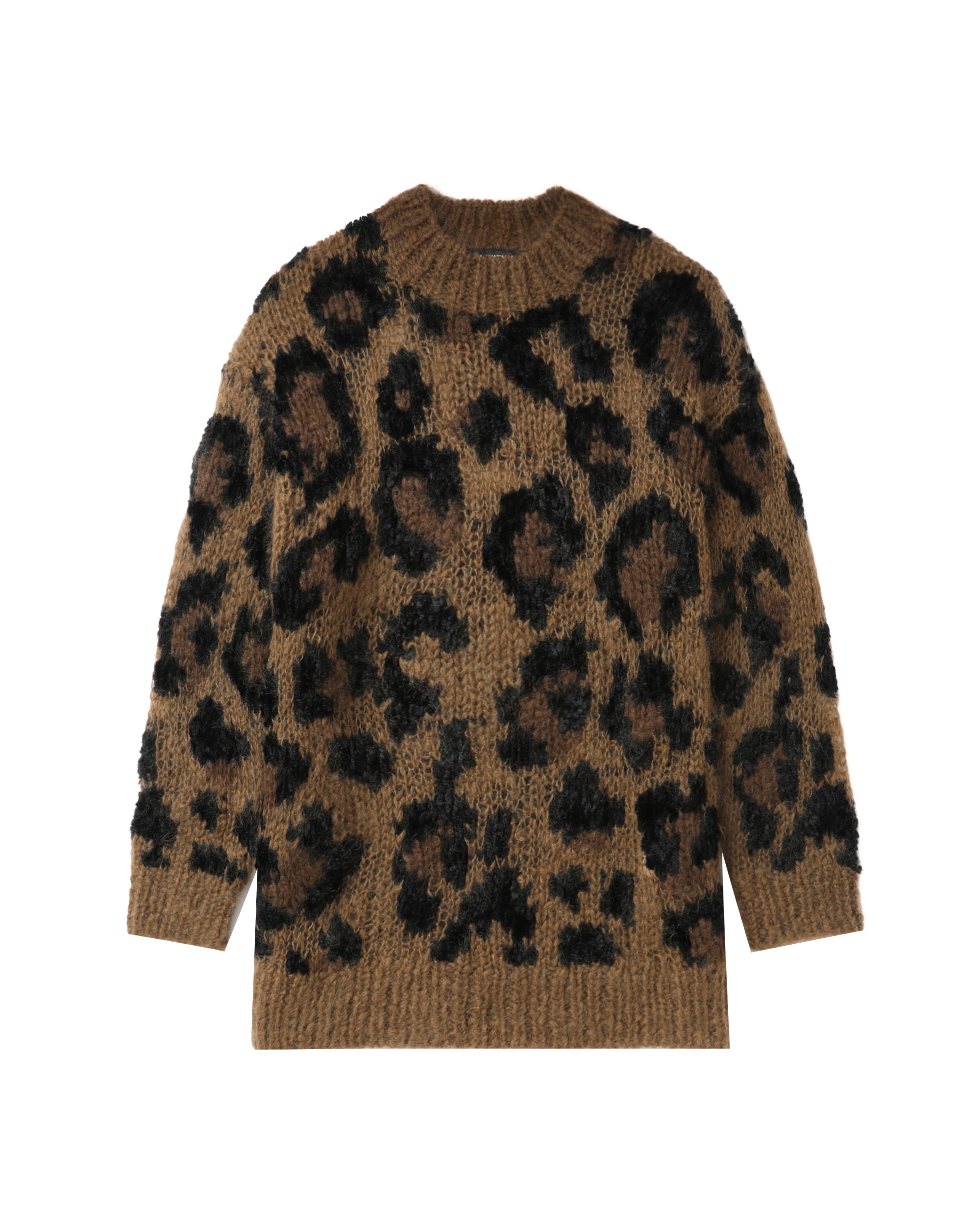 JUNYA WATANABE Leopard crew neck knit pullover