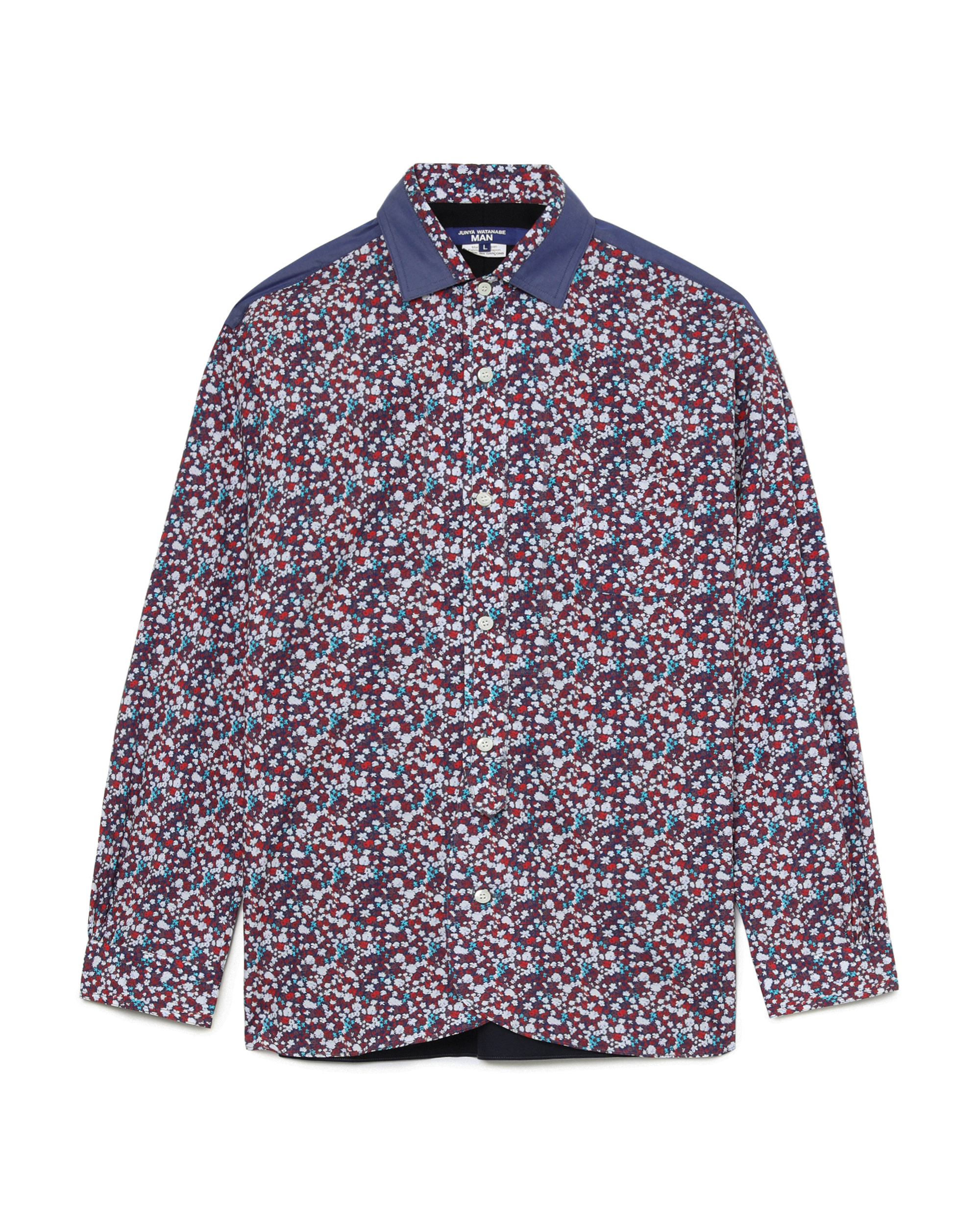 JUNYA WATANABE MAN Panelled floral shirt