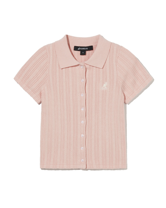 KANGOL Button up cropped top