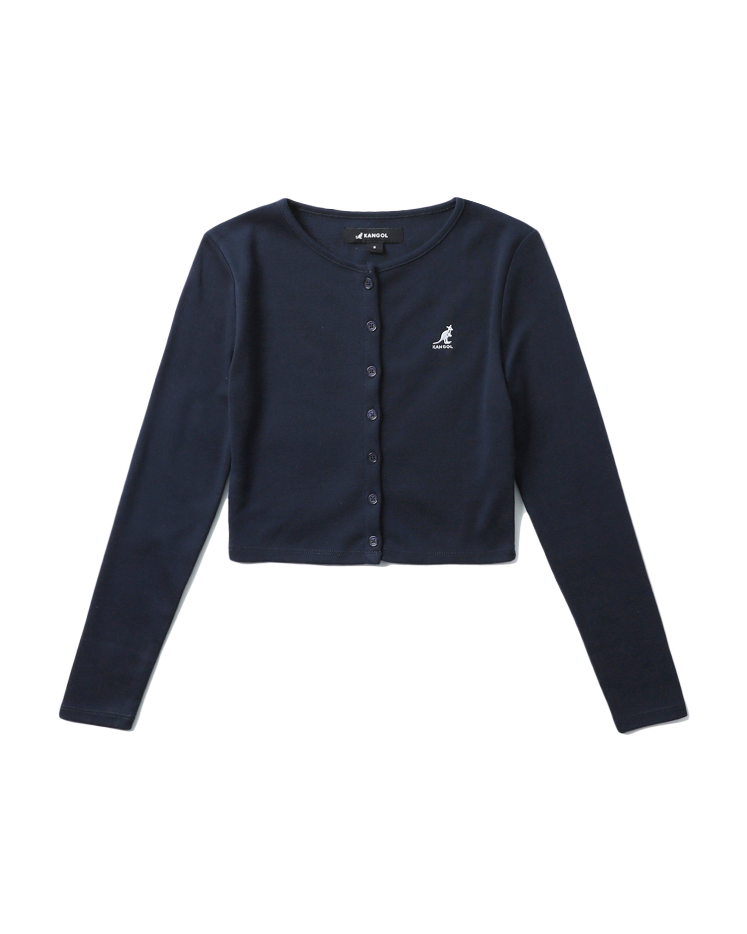 KANGOL Logo cropped cardigan | ITeSHOP