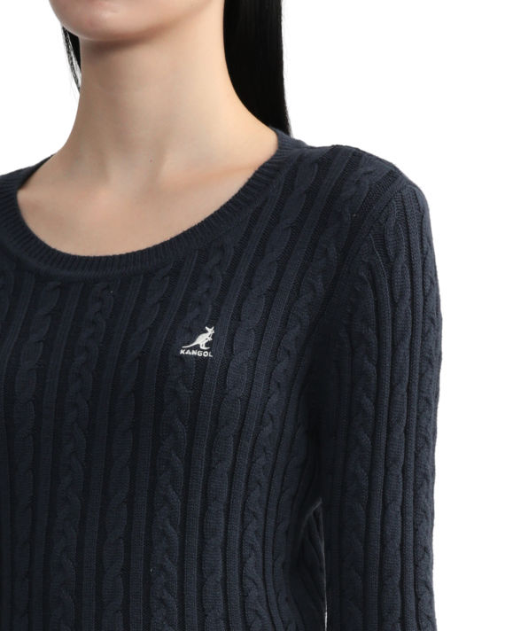 Cropped cable-knit pullover image number 4