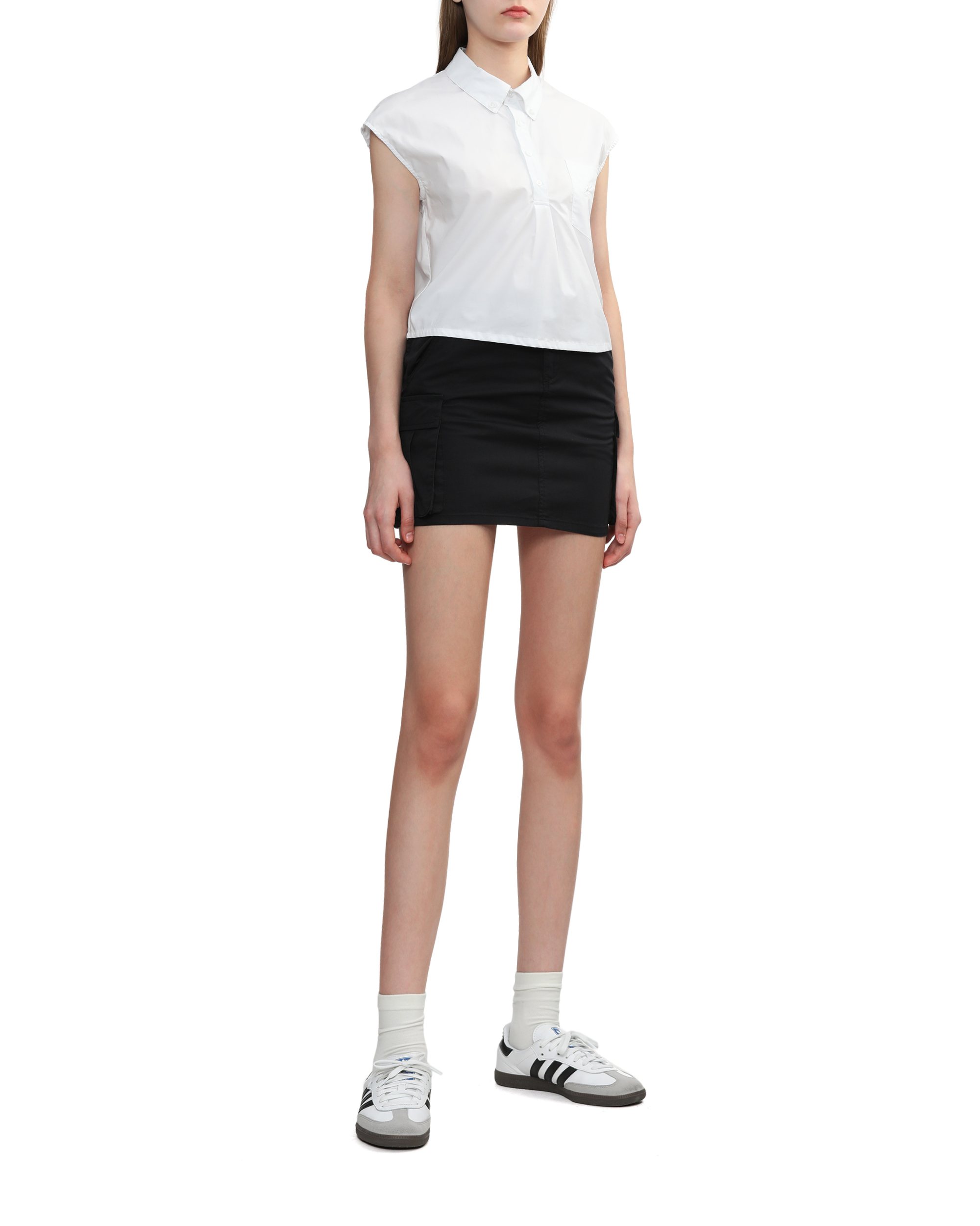 ★FULL OF SSUN★Multipass Cargo MiniSkirt★White★韓国★人気 Designer fashion, Seoul-fully created | W Concept