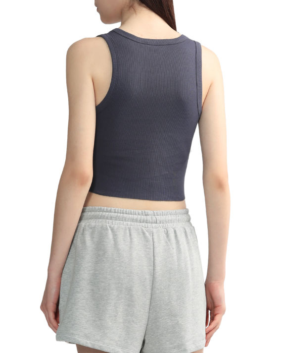 Ribbed cropped tank top image number 3