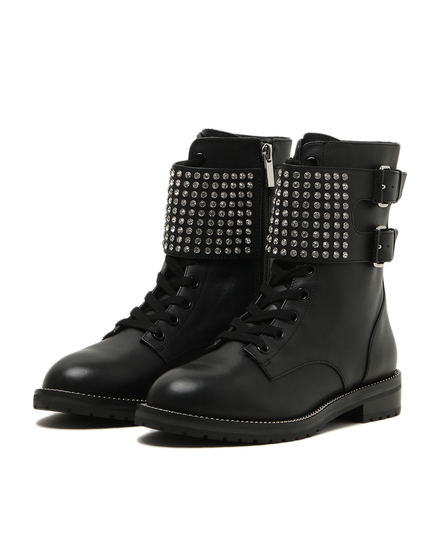 KURT GEIGER Seth studded biker boots 