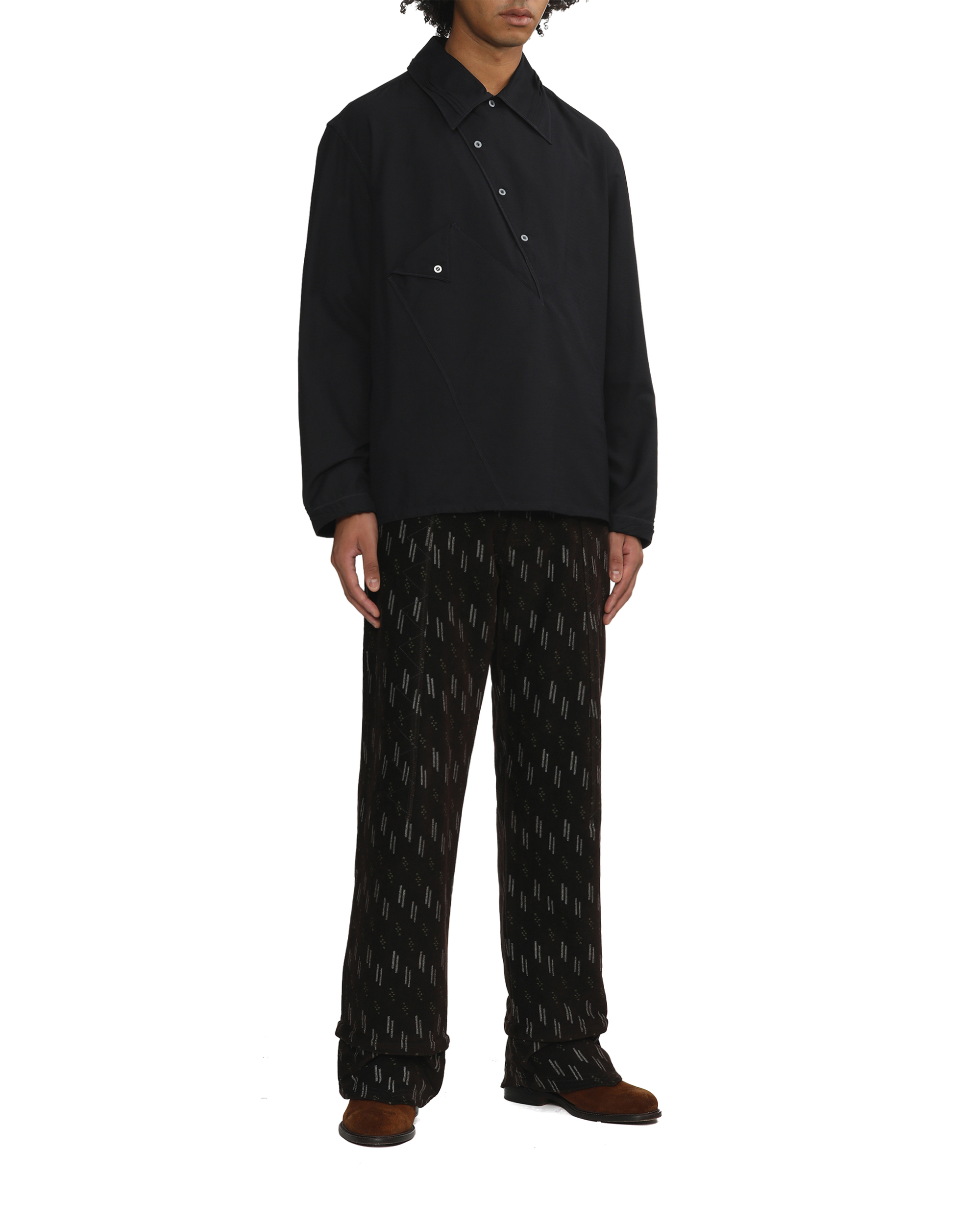 KIKO KOSTADINOV ブラック Jarocka シャツ Jarocka Overshirt in Black