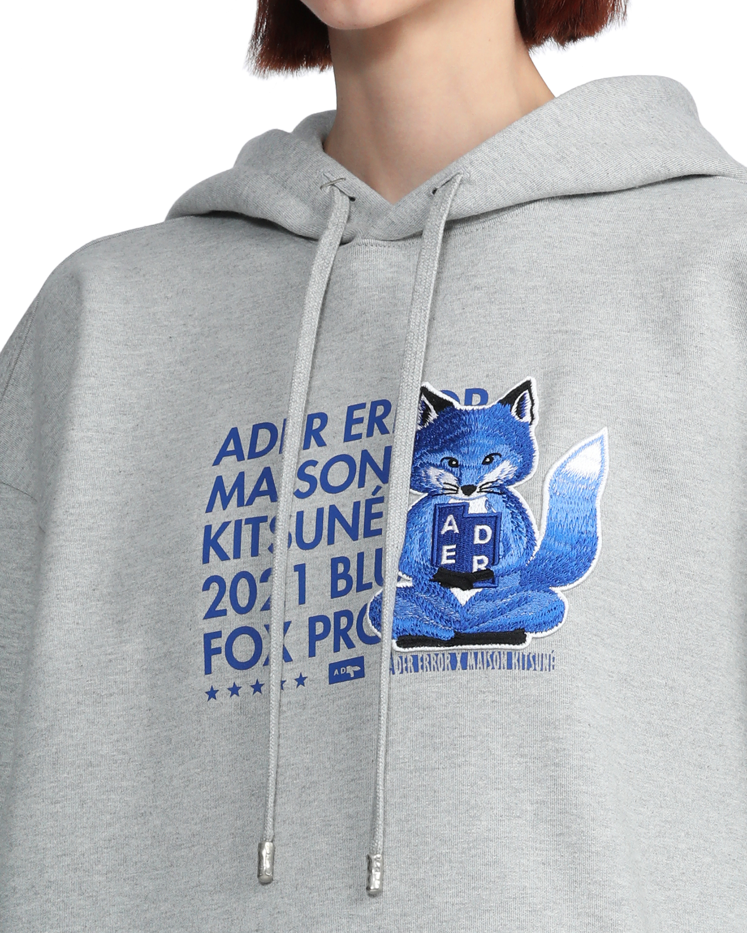 X Ader Error meditation fox hoodie