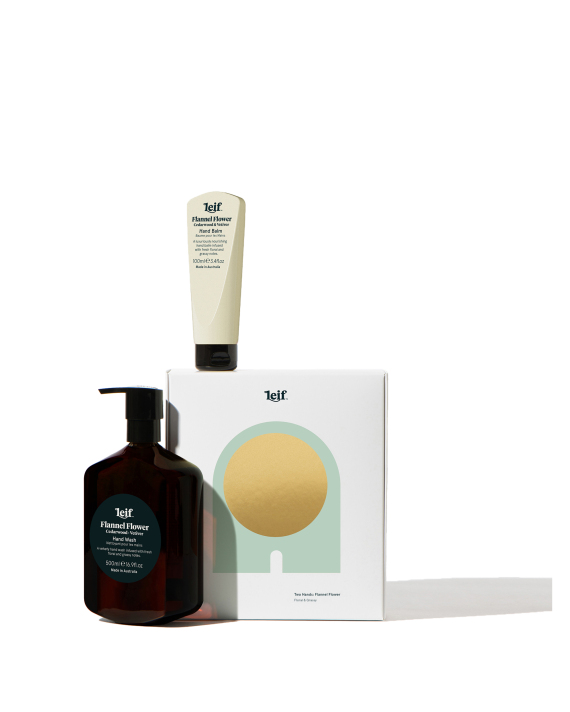 Leif Products Two Hands: Flannel Flower 500ml x 1 & 100ml x 1