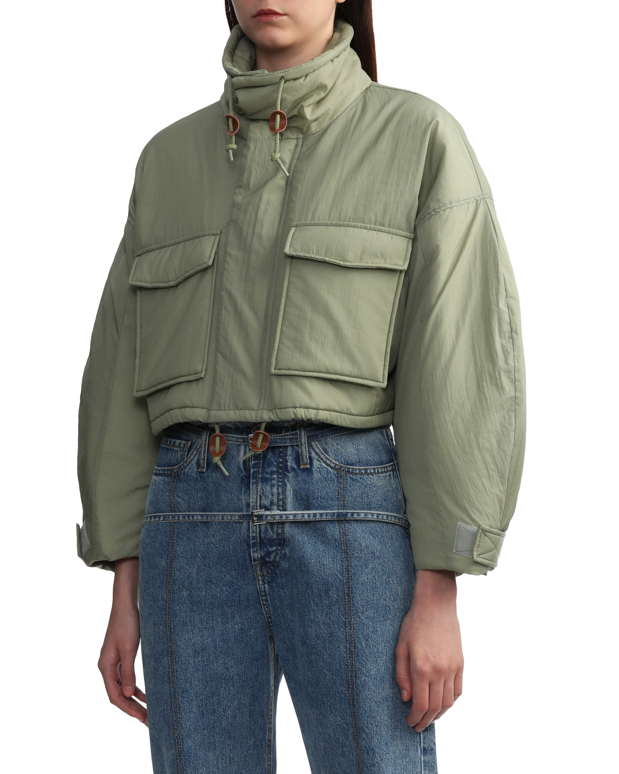 原価39600LEINWANDE Nylon Cropped Jacket