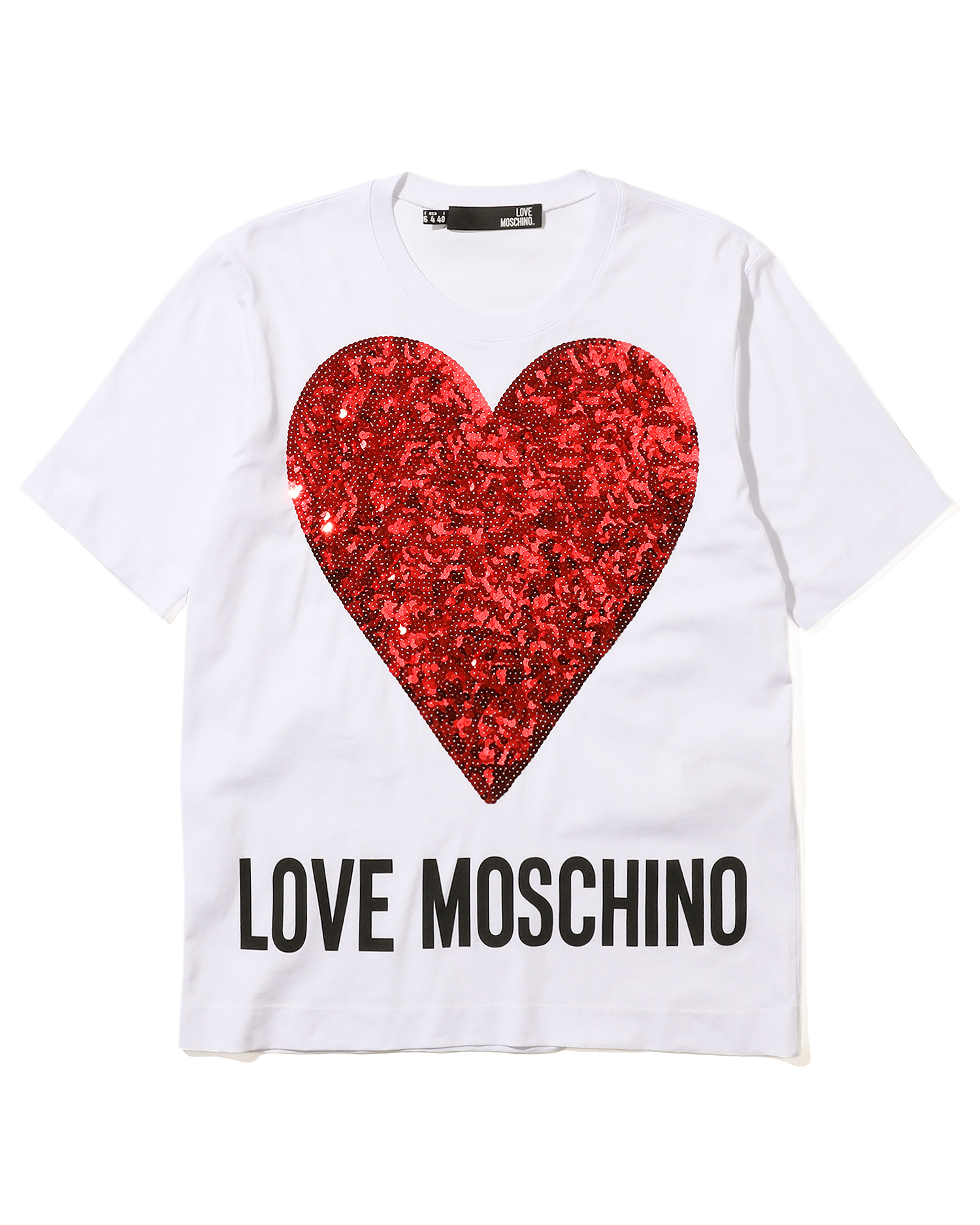 LOVE MOSCHINO Sequined heart T-shirt