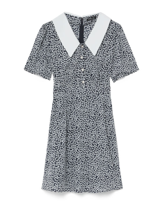 LOS ANGELES PROJECT Floral patterned halfbutton dress