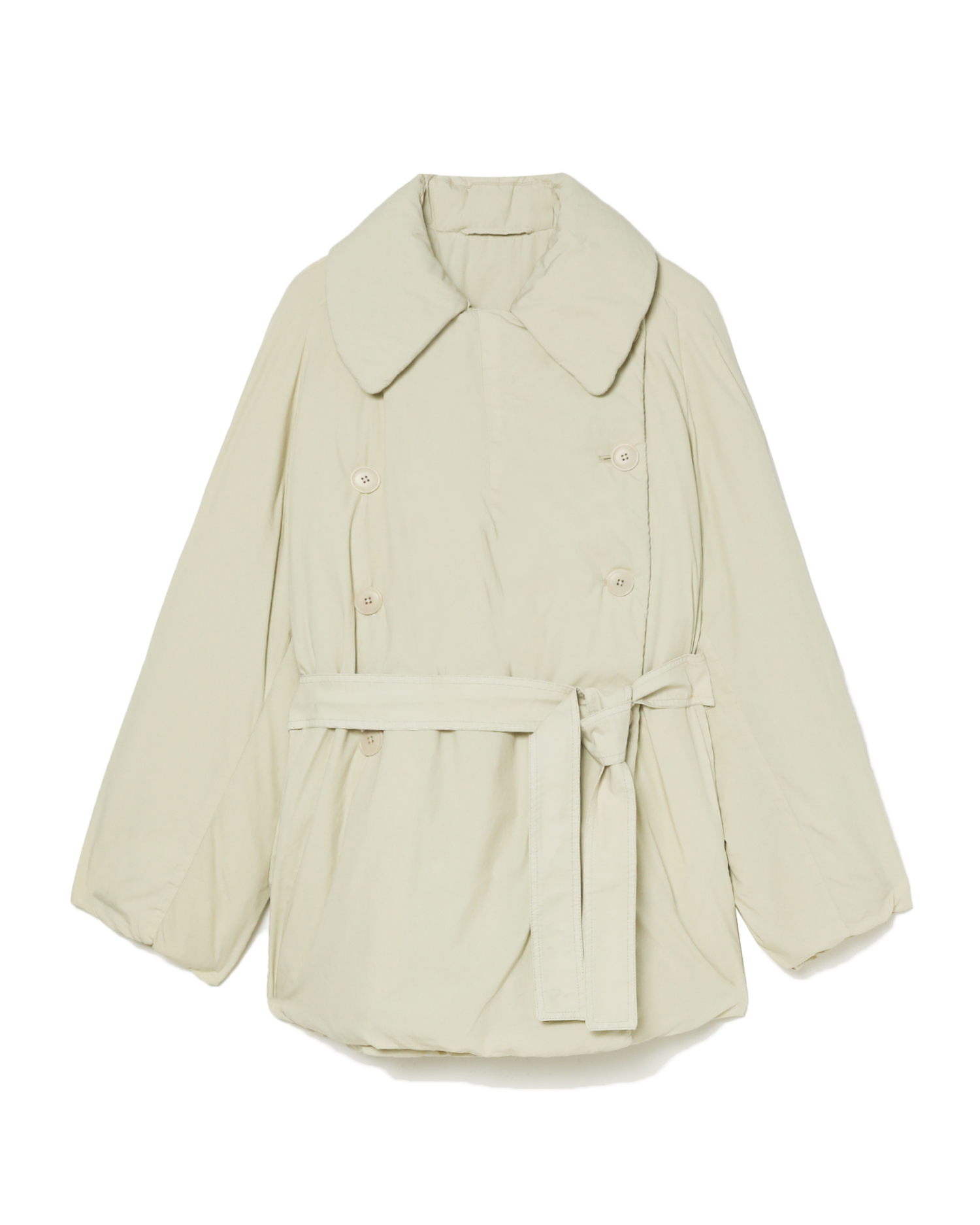 Wadded short trench