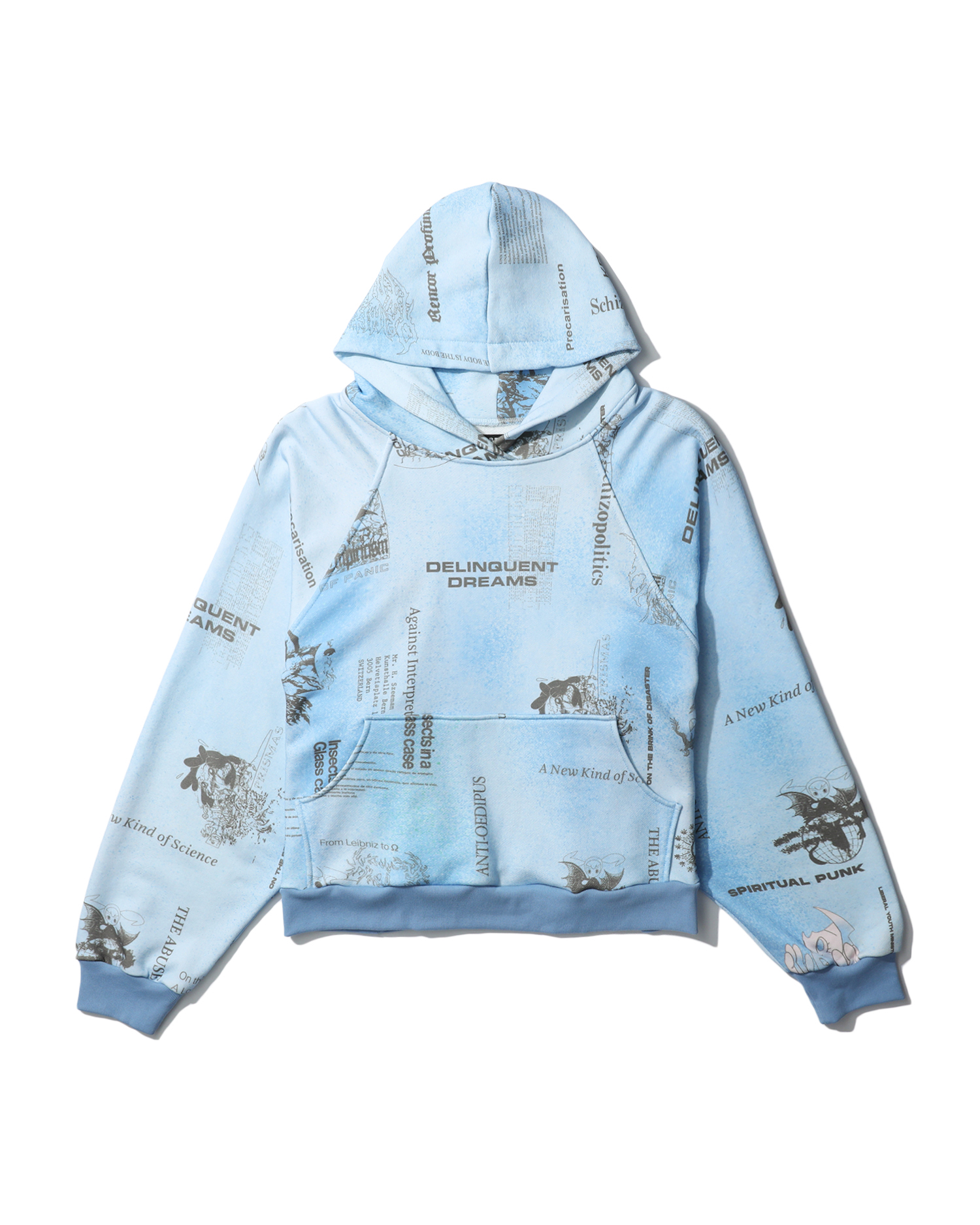LIBERAL YOUTH MINISTRY Blue Heaven all-over printed hoodie | ITeSHOP