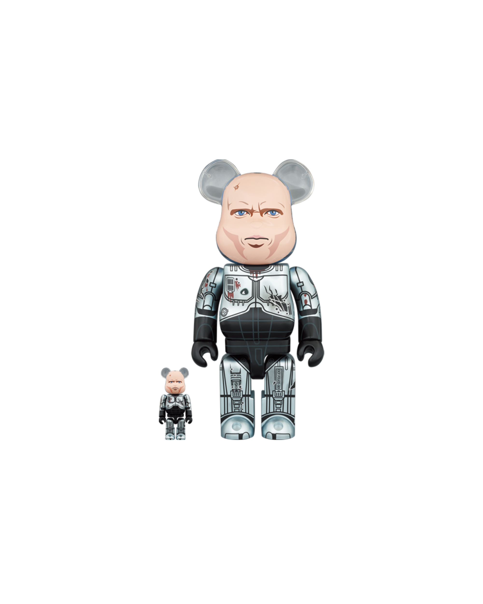 MEDICOM TOY BE@RBRICK Robocop Murphy Head Ver. 100% & 400% | ITeSHOP