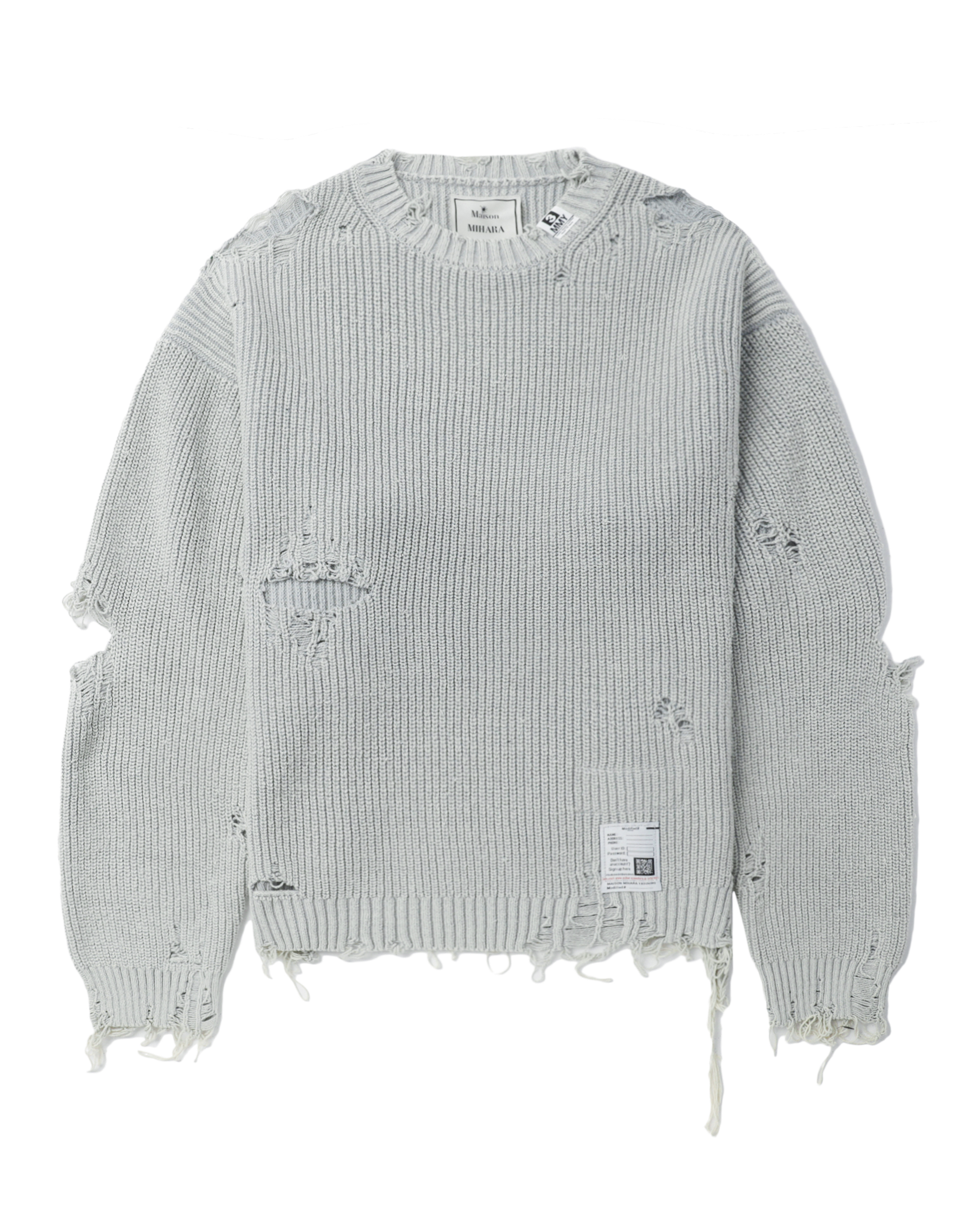 Maison MIHARA YASUHIRO Distressed knit sweater | ITeSHOP