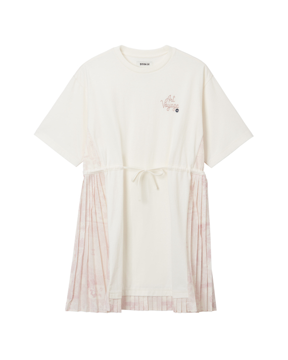 MUSIUM DIV. Bandana print panels T-shirt dress