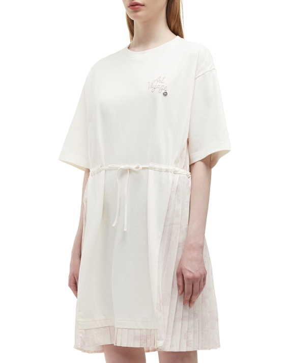 MUSIUM DIV. Bandana print panels T-shirt dress