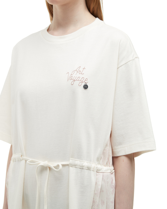 MUSIUM DIV. Bandana print panels T-shirt dress
