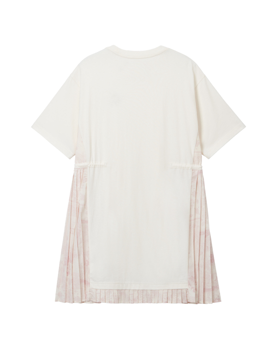 MUSIUM DIV. Bandana print panels T-shirt dress