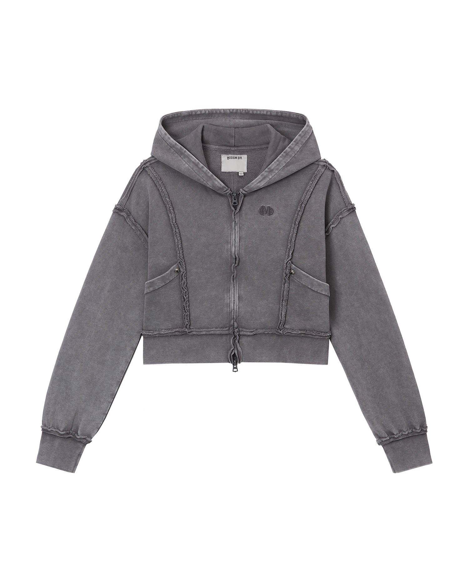 MUSIUM DIV. Cropped zip up hoodie | ITeSHOP