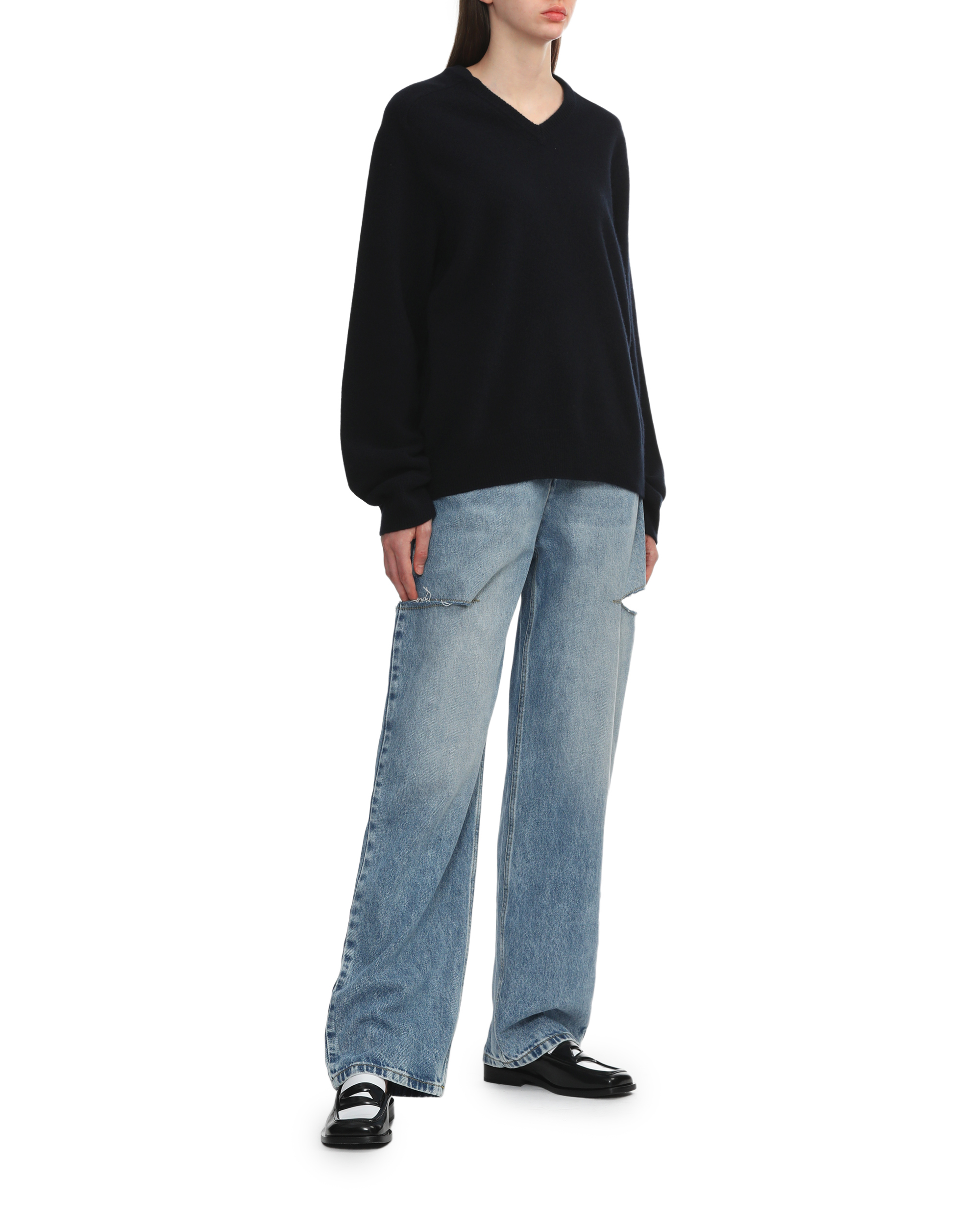 MAISON MARGIELA V-neck wool sweater | ITeSHOP