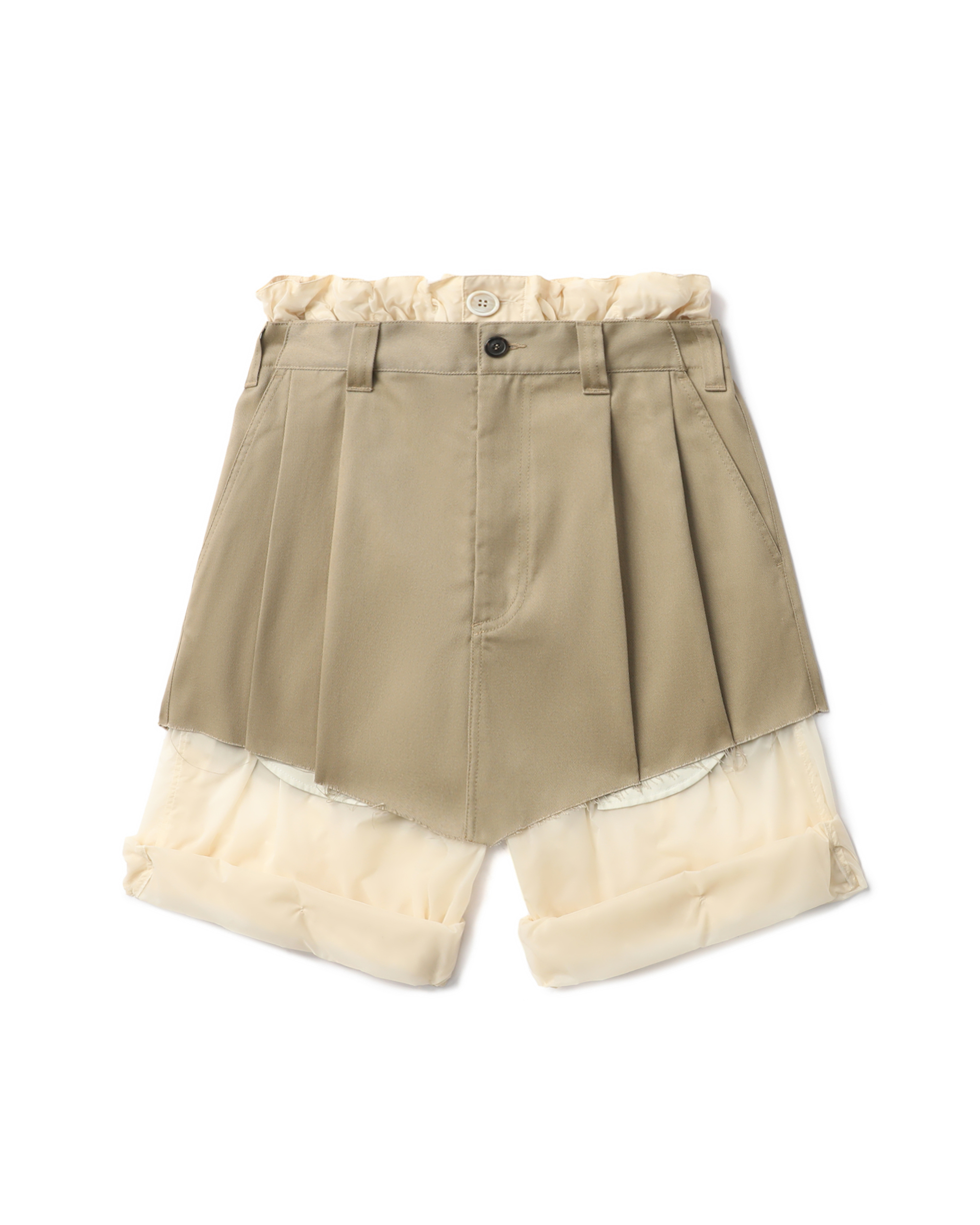 MAISON MARGIELA Layered mini skirt shorts | ITeSHOP